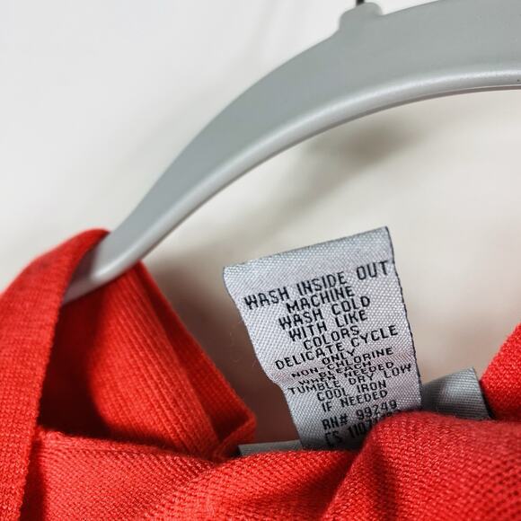 Catherines Size 3X 26 28 Short Sleeve Shrug Cardigan Sweater Coral - Picture 4 of 4